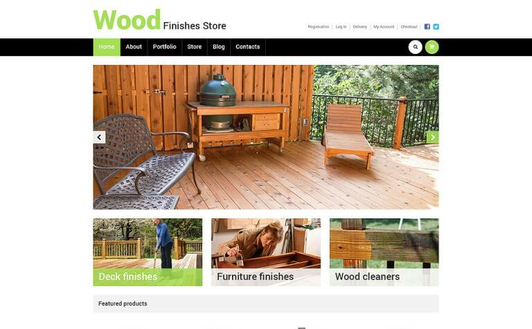 Best Wood Finishes Store WooCommerce Theme 2